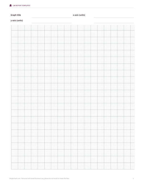 Preview of Printable Graph Paper with Labels